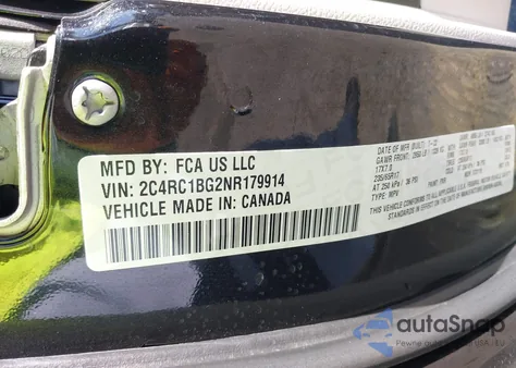 2022 Chrysler Pacifica Touring L z USA, uszkodzony, nr VIN 2C4RC1BG2NR179914